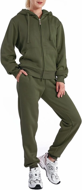 Track Suits for Women Set Sherpa lined Casual 2 Piece Outfits Sweatsuit