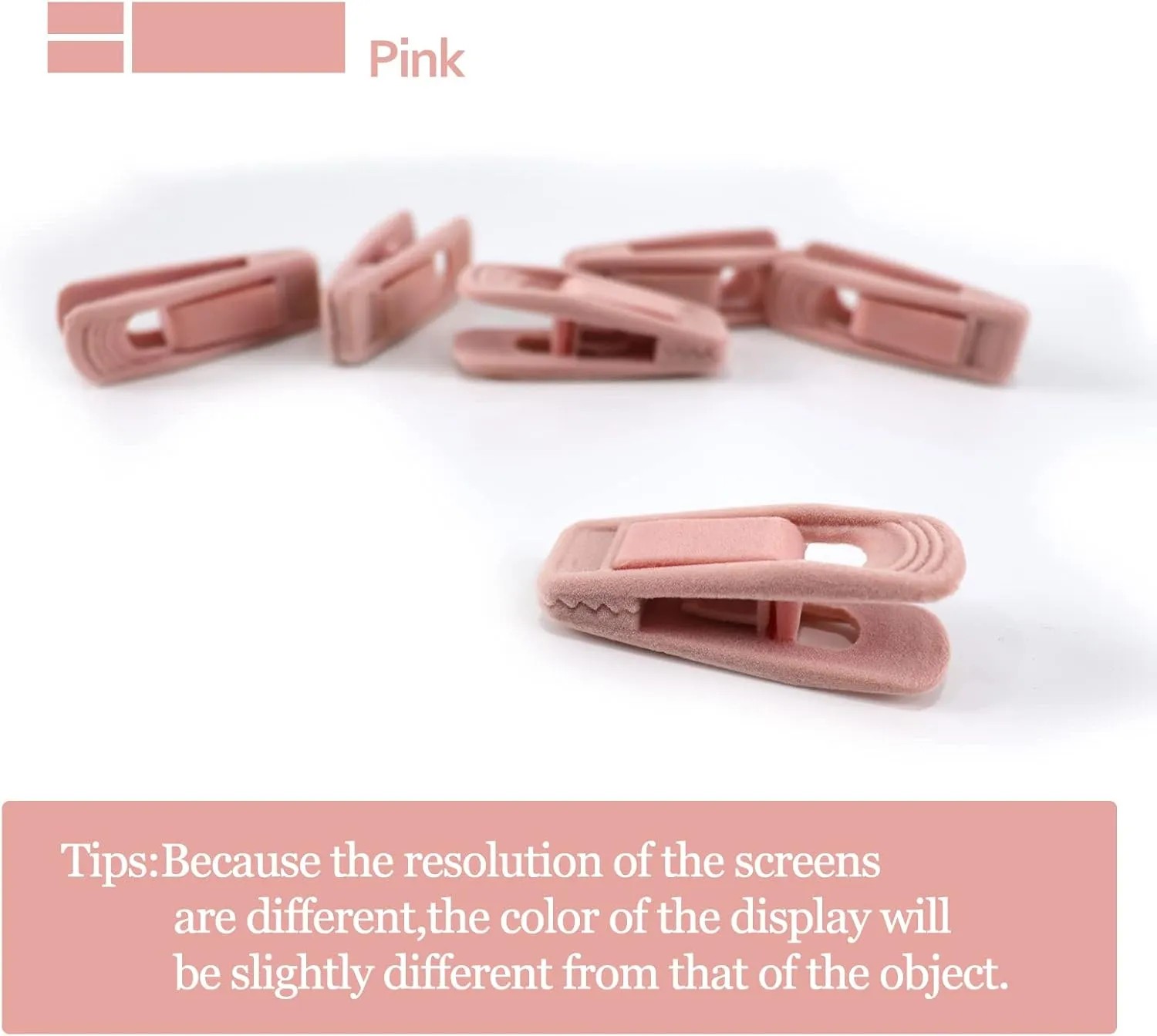 Trgowaul Light Pink Velvet Hangers Clips, Pant Hangers Velvet Clips, Strong Finger Clips Perfect for Thin Velvet Hangers Suit Skirt Pant Clothes Velvet Hangers, Velvet Baby Hangers Clips