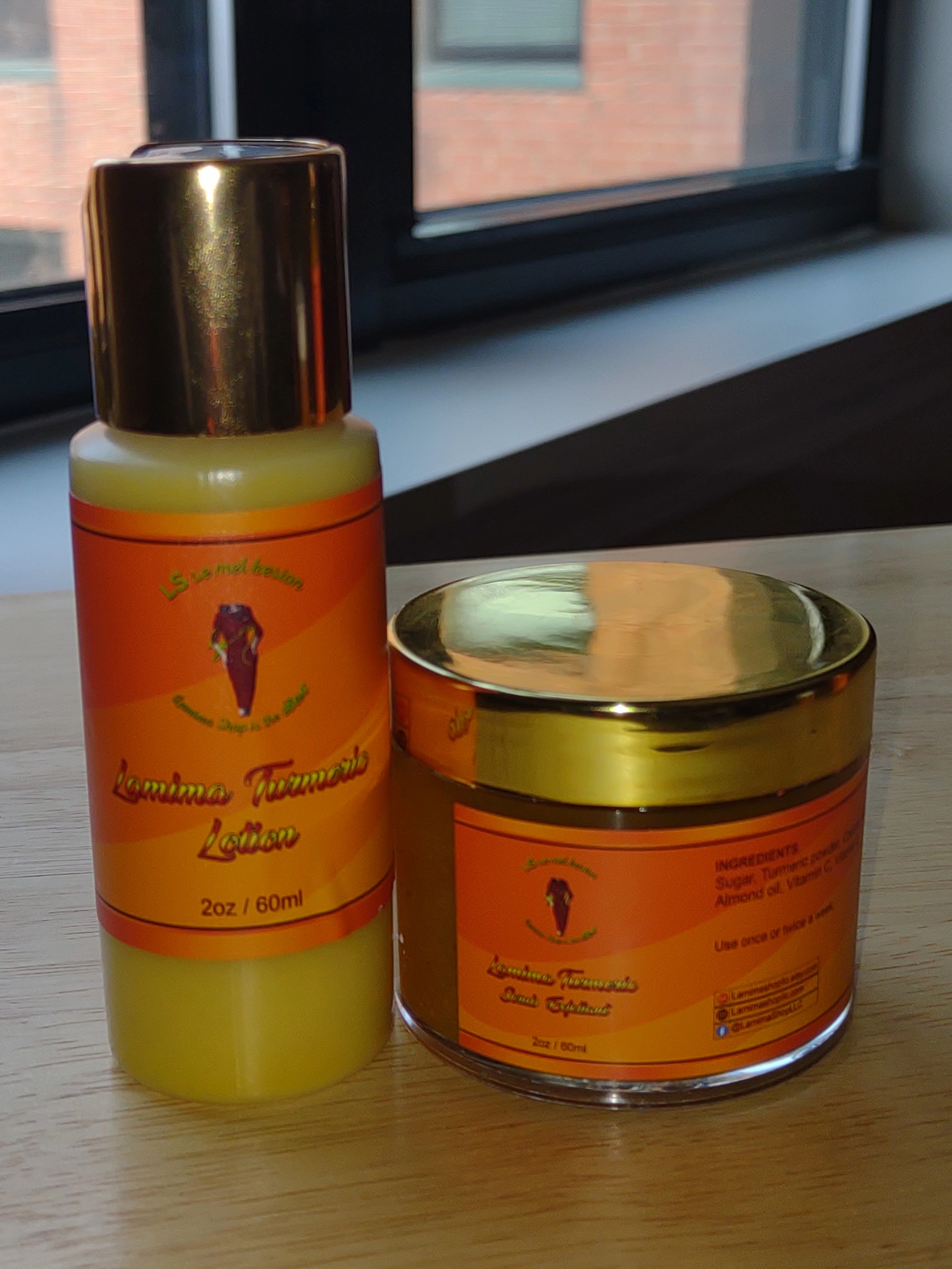 Turmeric Facial and Skin Set | Skin Moisturizer | Organic Products | Turmeric Lotion | Organic Sugar Scrub | Spa Gift Set