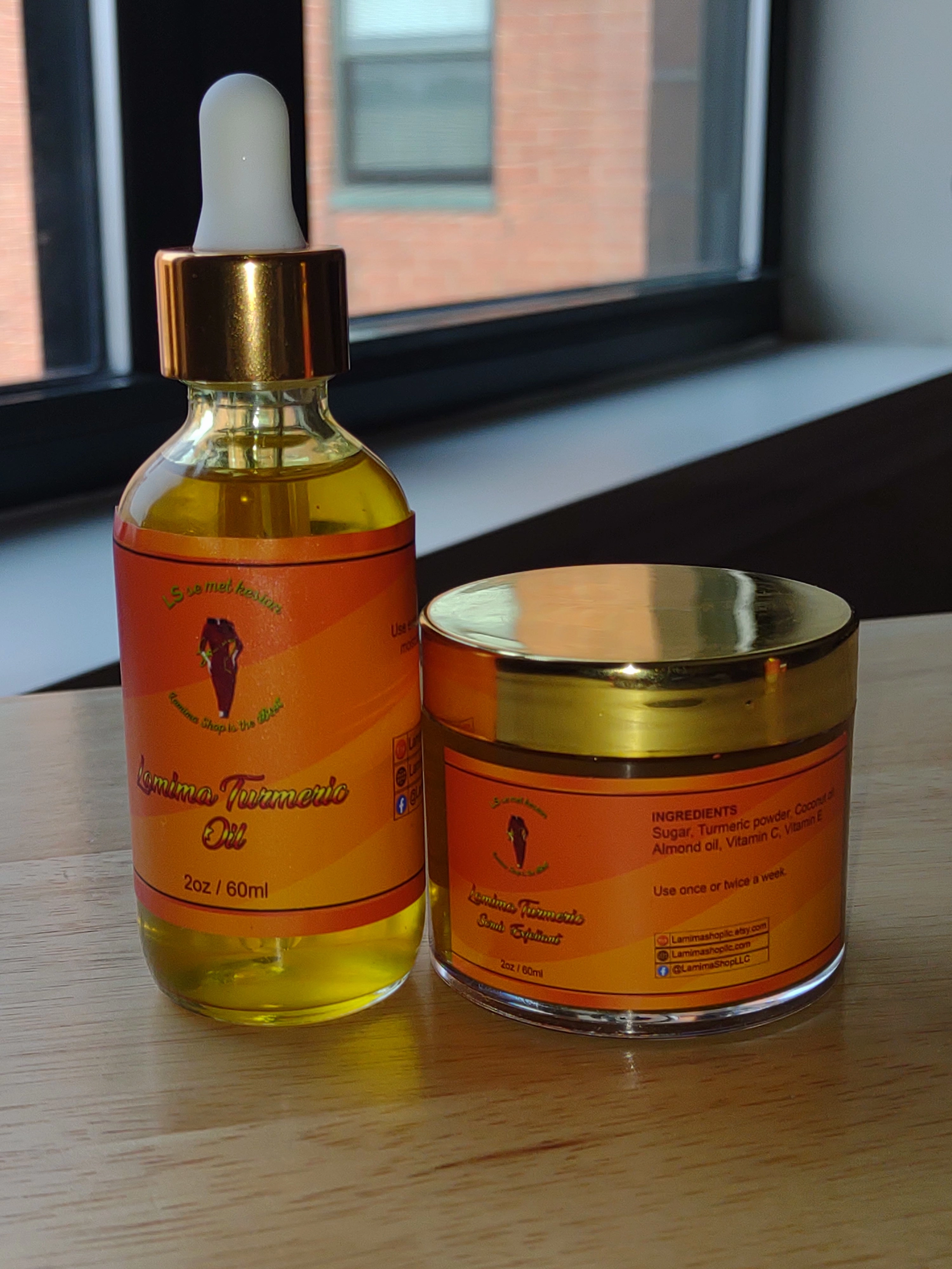 Turmeric Facial and Skin Set | Skin Moisturizer | Organic Products | Turmeric Lotion | Organic Sugar Scrub | Spa Gift Set