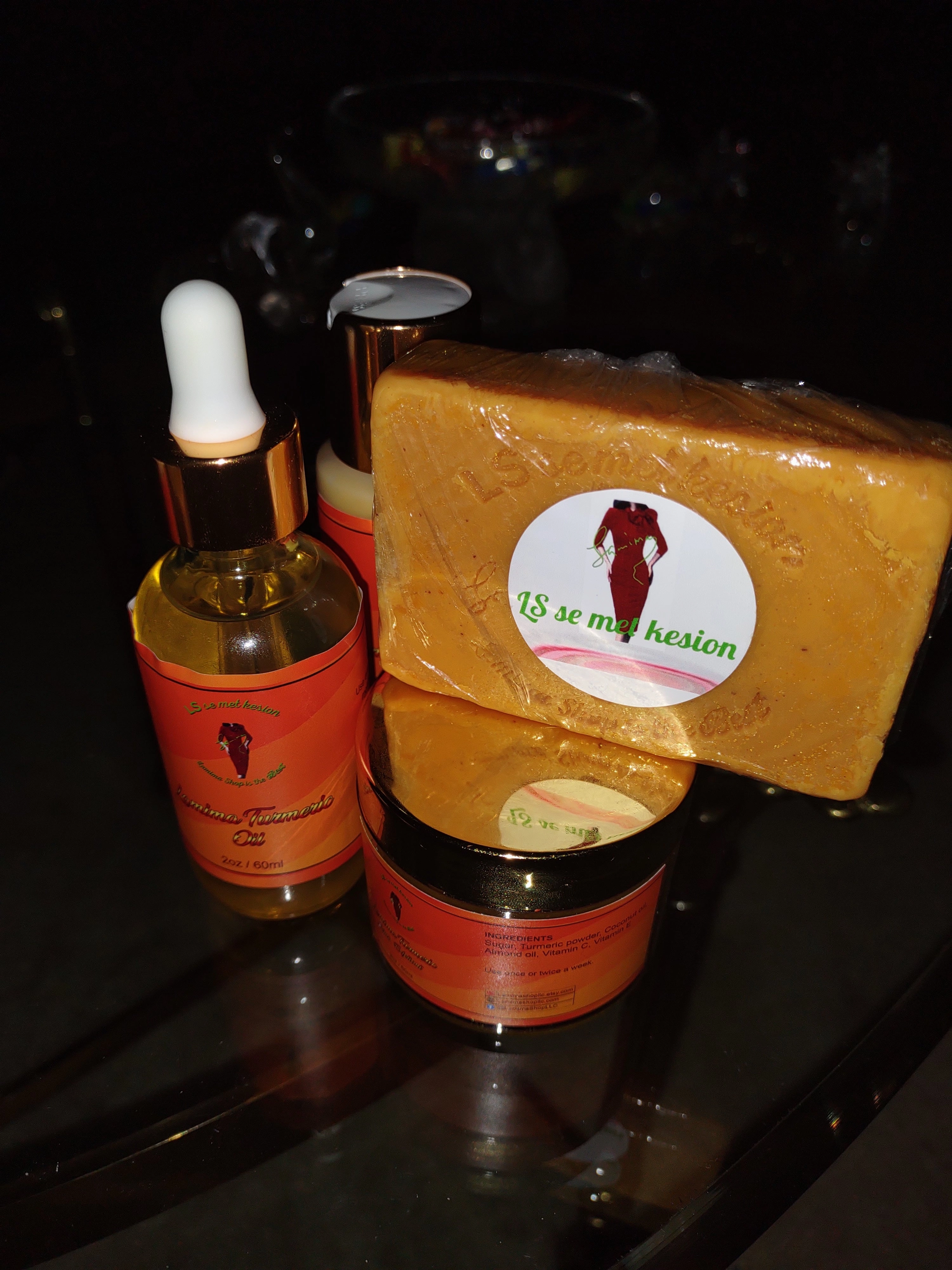 Turmeric Facial and Skin Set | Skin Moisturizer | Organic Products | Turmeric Lotion | Organic Sugar Scrub | Spa Gift Set