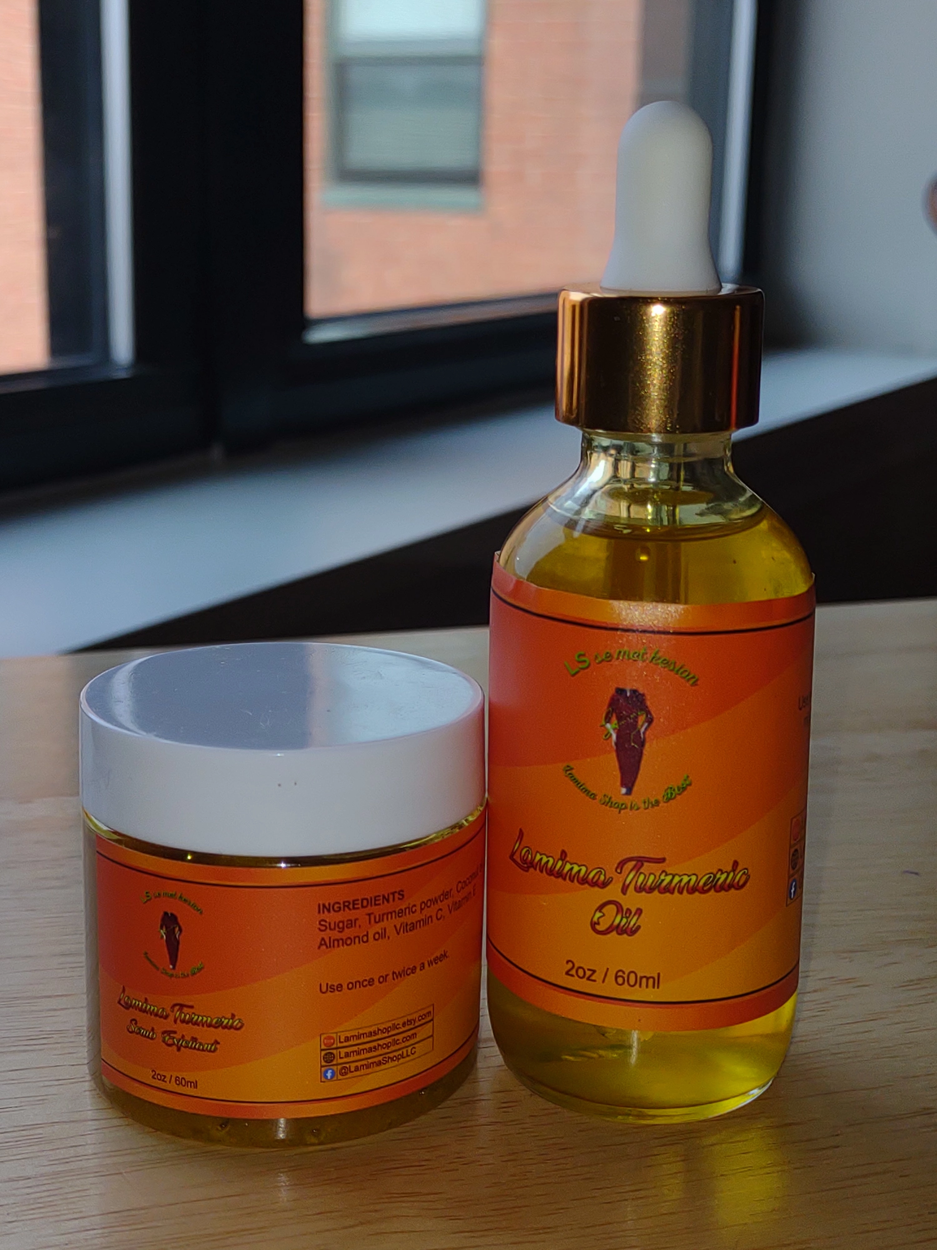 Turmeric Facial and Skin Set | Skin Moisturizer | Organic Products | Turmeric Lotion | Organic Sugar Scrub | Spa Gift Set