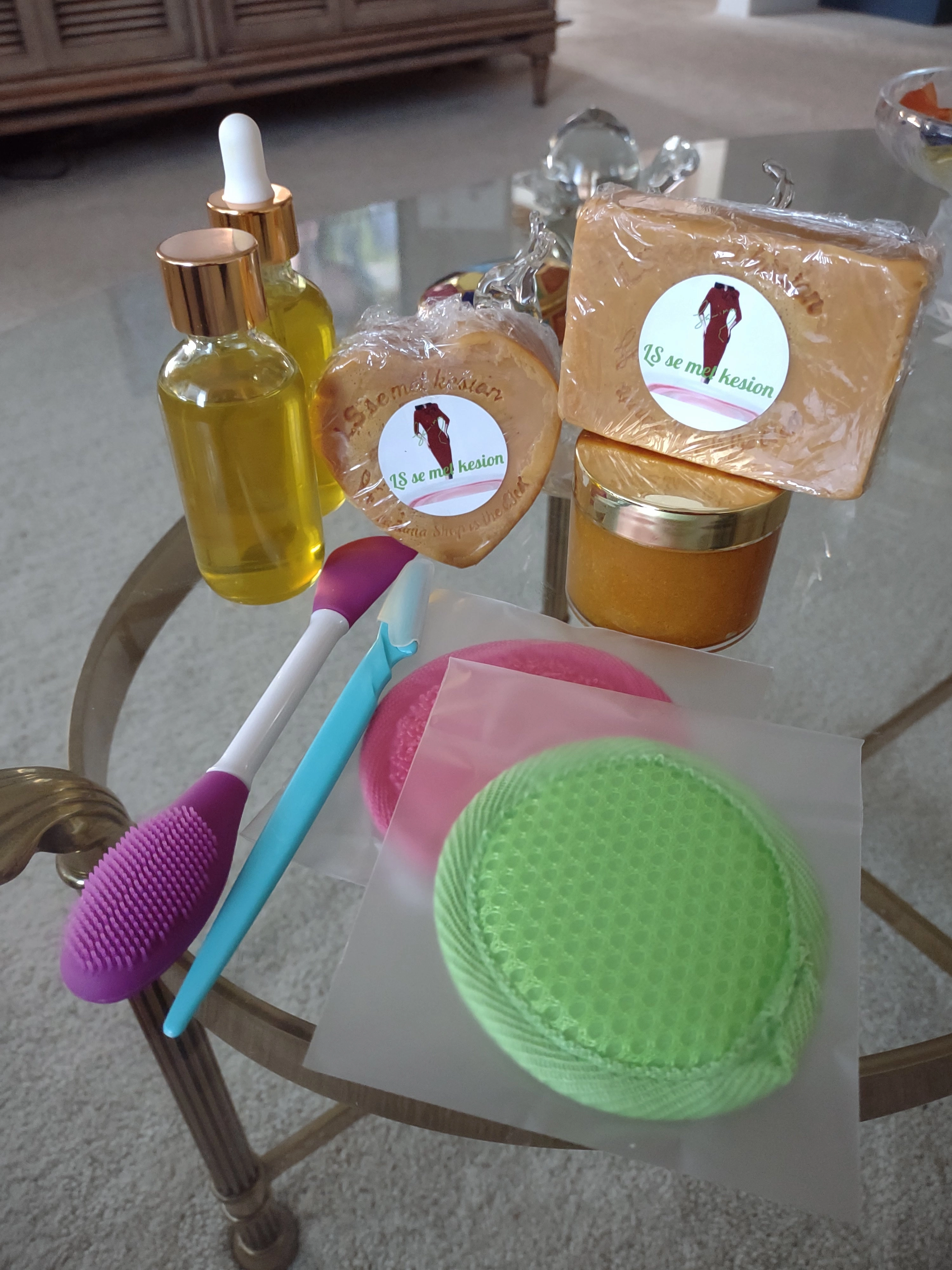 Turmeric Facial and Skin Set | Skin Moisturizer | Organic Products | Turmeric Lotion | Organic Sugar Scrub | Spa Gift Set