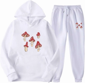 Unisex Crewneck Sweatsuit Set Men Women Oversized Jogger Sports Tracksuit Hoodies and Sweatpant 2 Piece Outfits