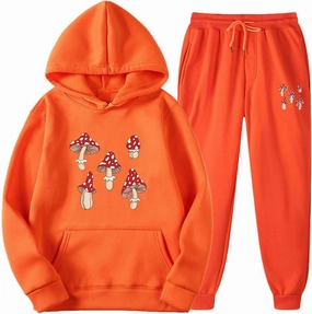 Unisex Crewneck Sweatsuit Set Men Women Oversized Jogger Sports Tracksuit Hoodies and Sweatpant 2 Piece Outfits