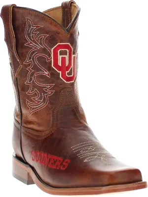 Vaccari Boys Blake Genuine Leather Square Toe Officially Licensed NCAA League Toddler/Kids Boots