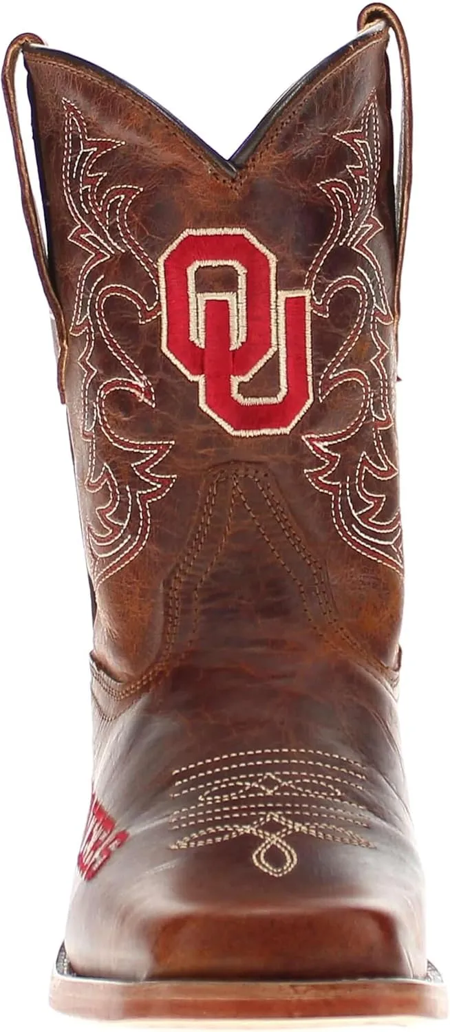 Vaccari Boys Blake Genuine Leather Square Toe Officially Licensed NCAA League Toddler/Kids Boots