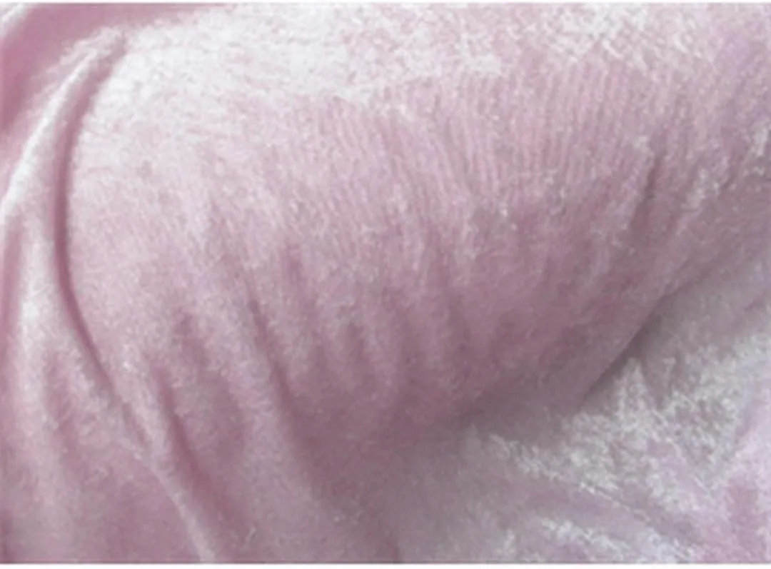 Velvet Crushed Panne Velour Backdrop Stretch Fabric (Pink)