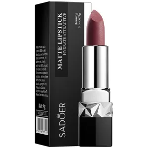 Velvet Matte, Lipstick, Long-Lasting Moisturizing Transfer-Proof Finish, Assorted 12 Shades, 4g (05# Brick Red)