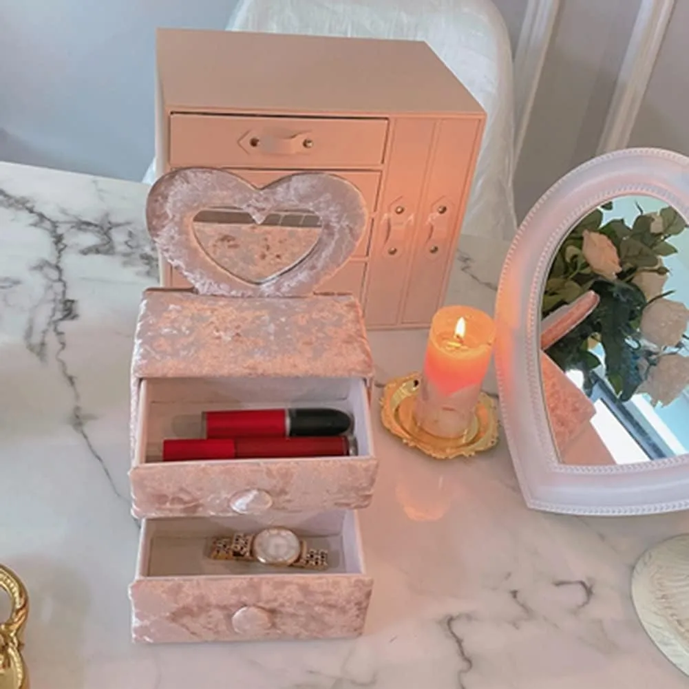 Velvet Ring Earring Box Gift Jewelry Case, Velvet Bracelet Box, Necklace Watch Chain Jewelry Display Case Storage Gift Box For Engagement, (Pink 15x9x21cm)
