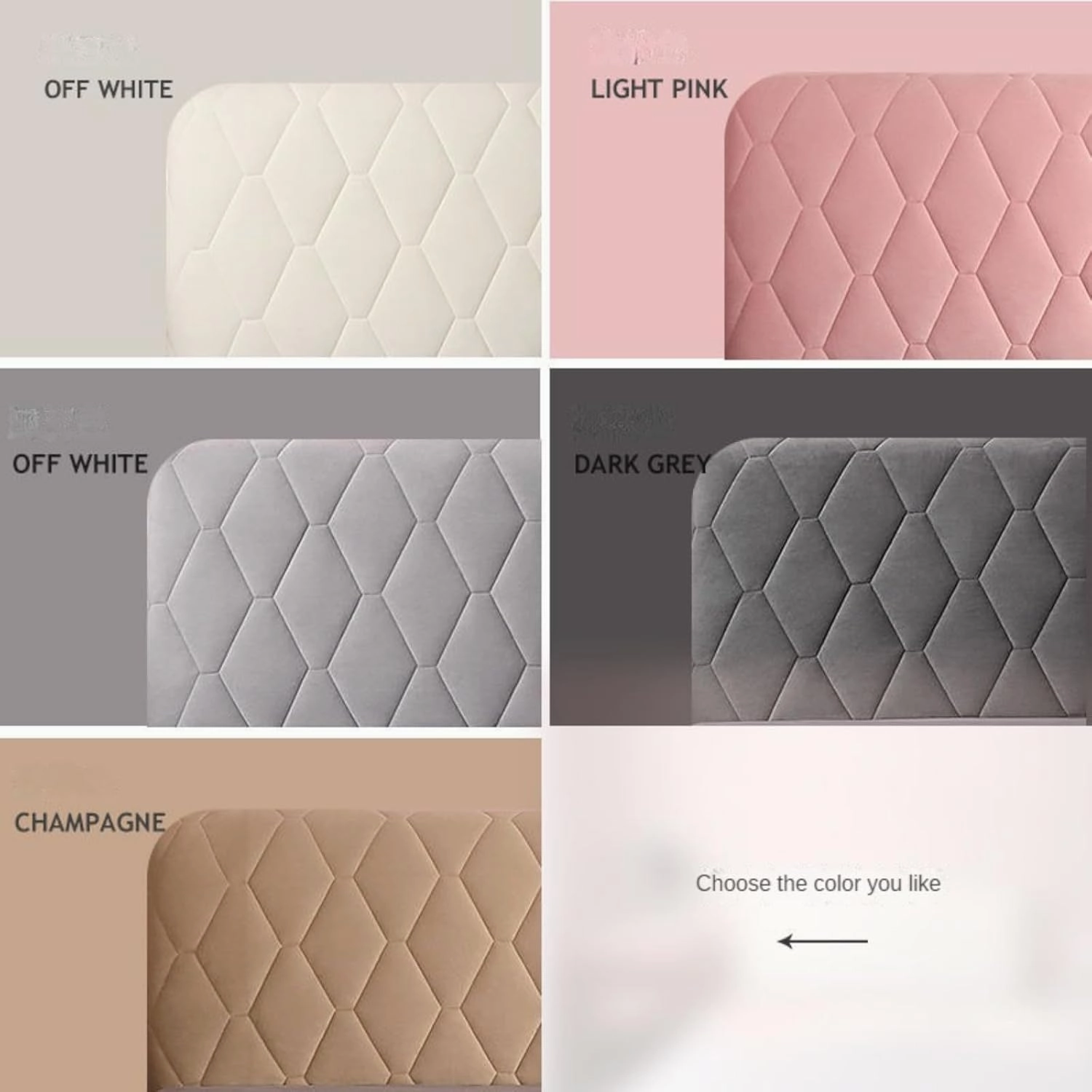 Velvet Bed Headboard Cover for Queen Twin Full King Size, Quilted Bed Headboard Slipcover Thicken Dustproof Headboard Padding Protector Cover (Camel,Full:140cm(55"))