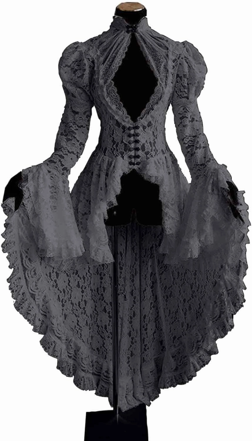 Victorian Dress for Women Retro Medieval Renaissance Corset Dress 18 Century Vampire Fairy Dresses Halloween Costumes