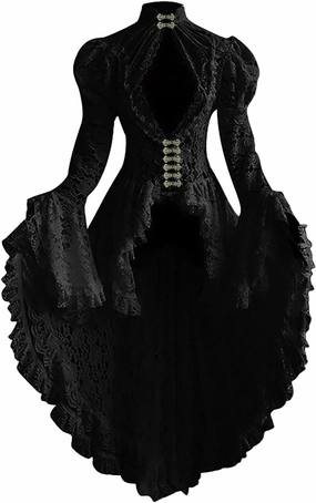 Victorian Dress for Women Retro Medieval Renaissance Corset Dress 18 Century Vampire Fairy Dresses Halloween Costumes