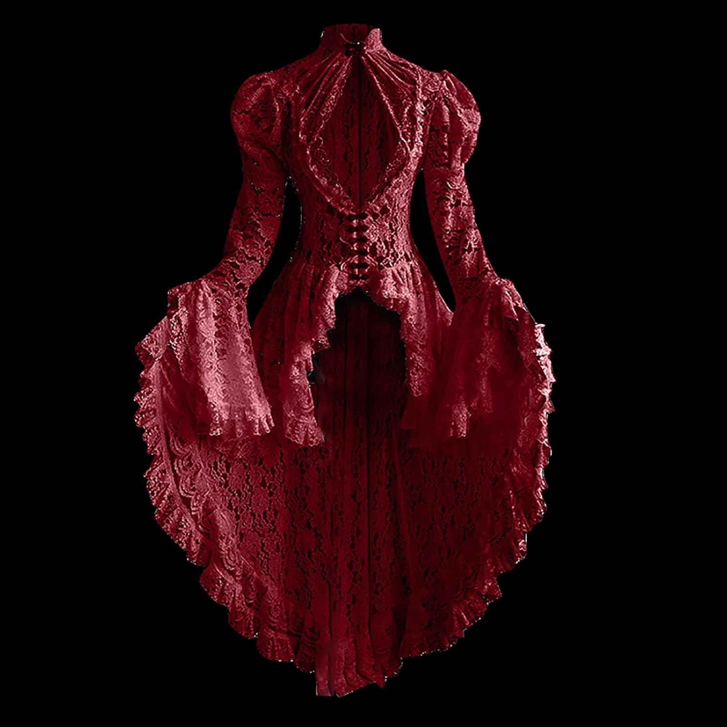 Victorian Dress for Women Retro Medieval Renaissance Corset Dress 18 Century Vampire Fairy Dresses Halloween Costumes