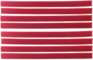 Vinyl Record Cleaning Strips [Colored/Color Red] 1/4-inch x 4-inch (8-Pack) VPI Okki Nokki 3M Clean Strip Set for 12-inch LP Record Album / 3M   Velvet = Cleaner LPs & Albums