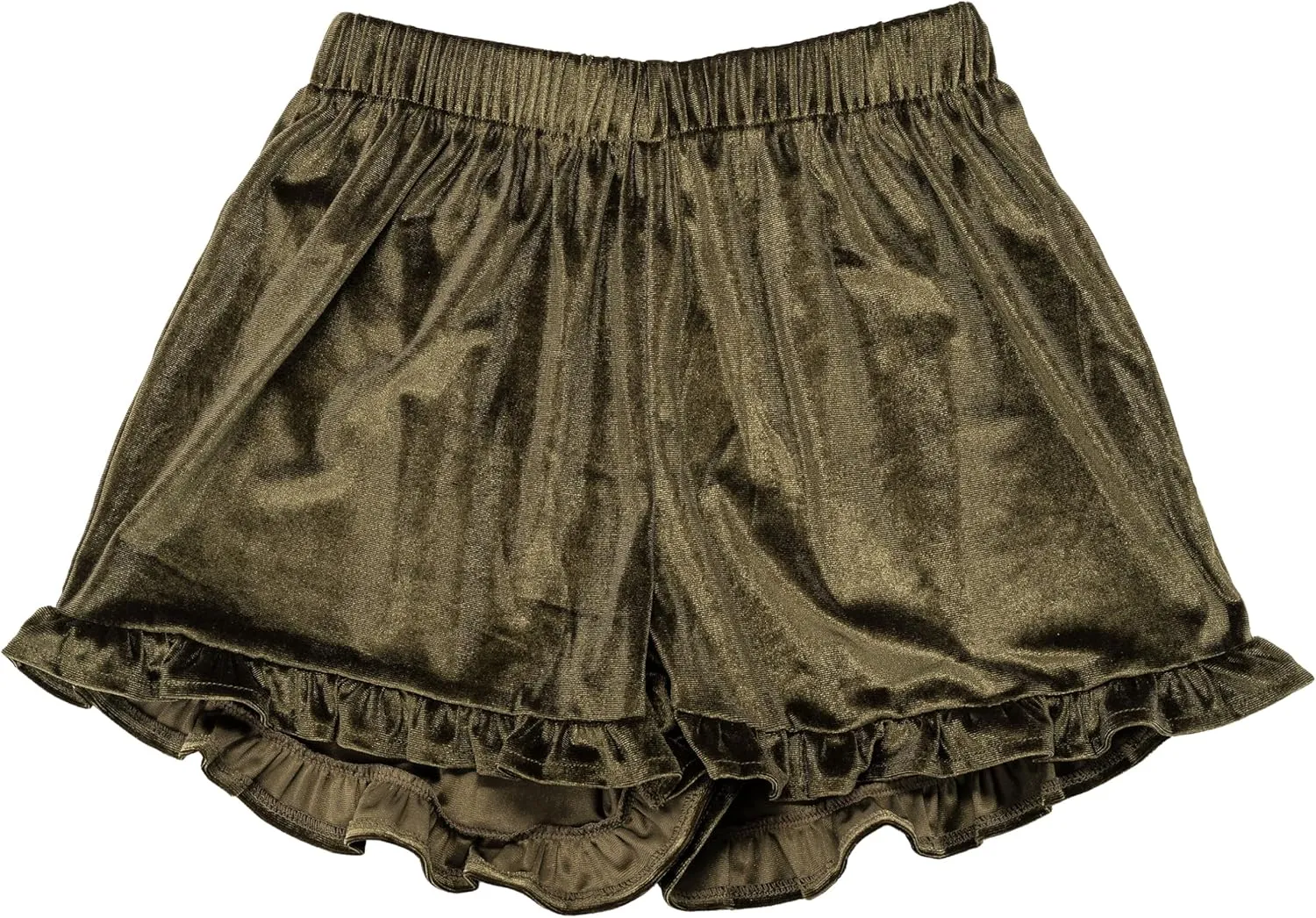 Violet and Brooks Womens Velvet Ruffle Short