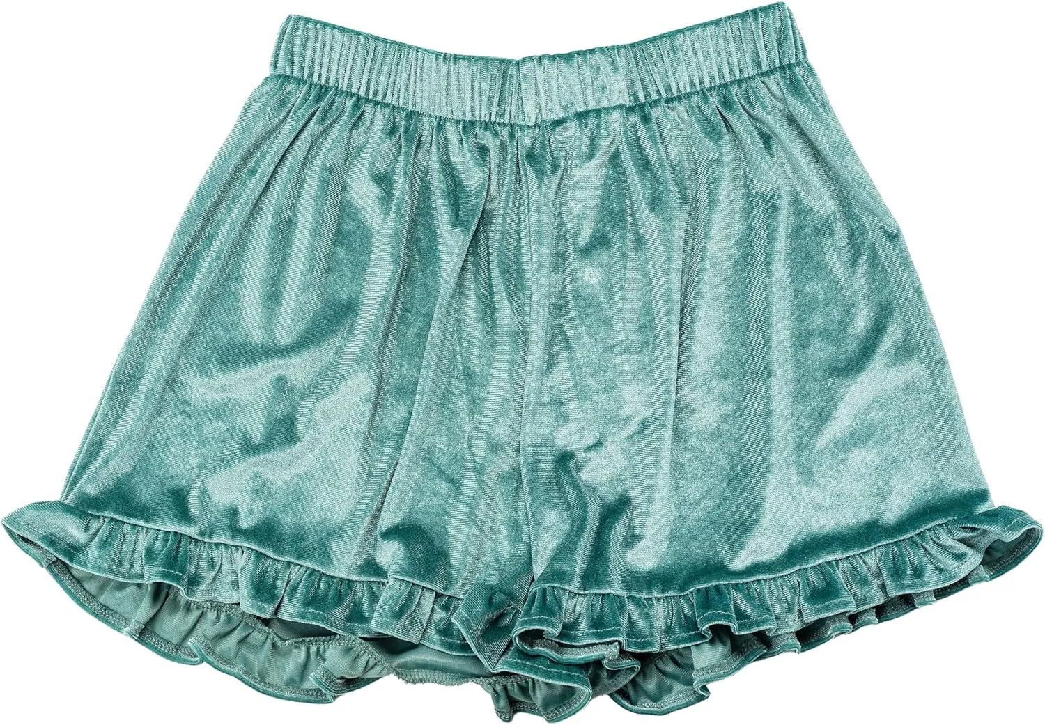 Violet and Brooks Womens Velvet Ruffle Short