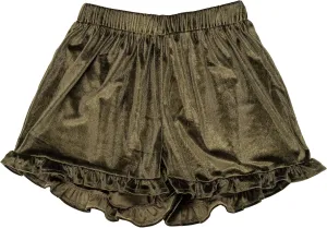 Violet and Brooks Womens Velvet Ruffle Short