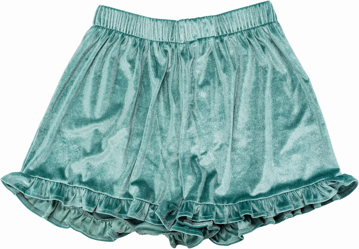Violet and Brooks Womens Velvet Ruffle Short