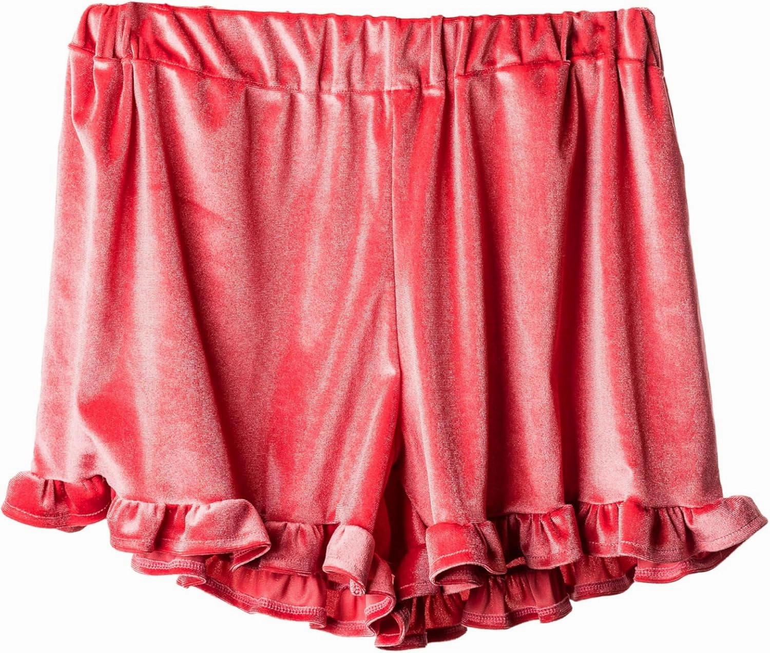 Violet and Brooks Womens Velvet Ruffle Short