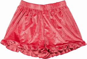 Violet and Brooks Womens Velvet Ruffle Short