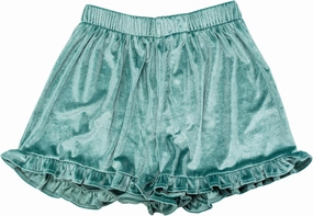 Violet and Brooks Womens Velvet Ruffle Short