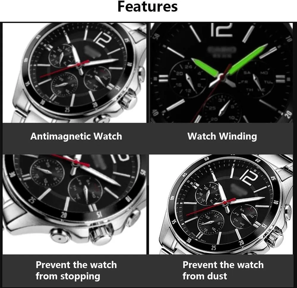 Watch Watch Winder Box for 2 3 Automatic Watches,with LED Light,4 Rotation Modes,Quite Motors Good (C A)