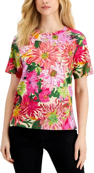 Weekend Max Mara Womens Scoglio Jersey Top Fuchsia XS