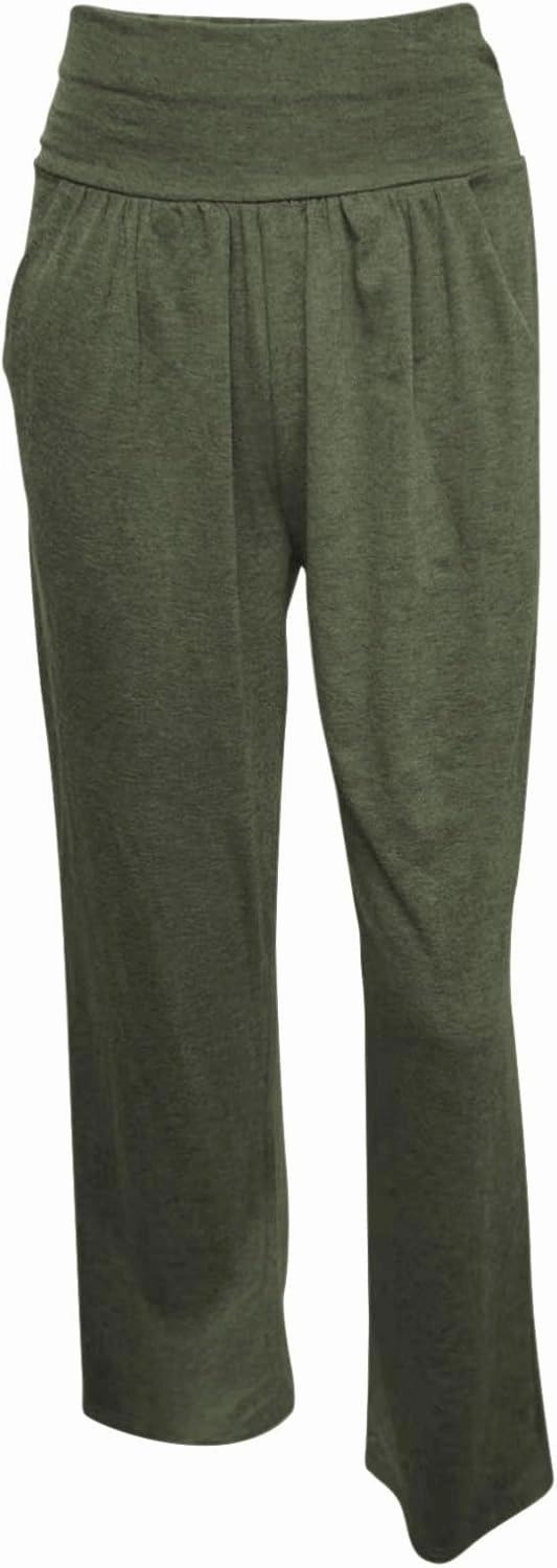 Wide Leg Yoga Pants for Women Elastic High Waisted Casual Trousers Pull On Summer Baggy Athletic Workout Sweatpants