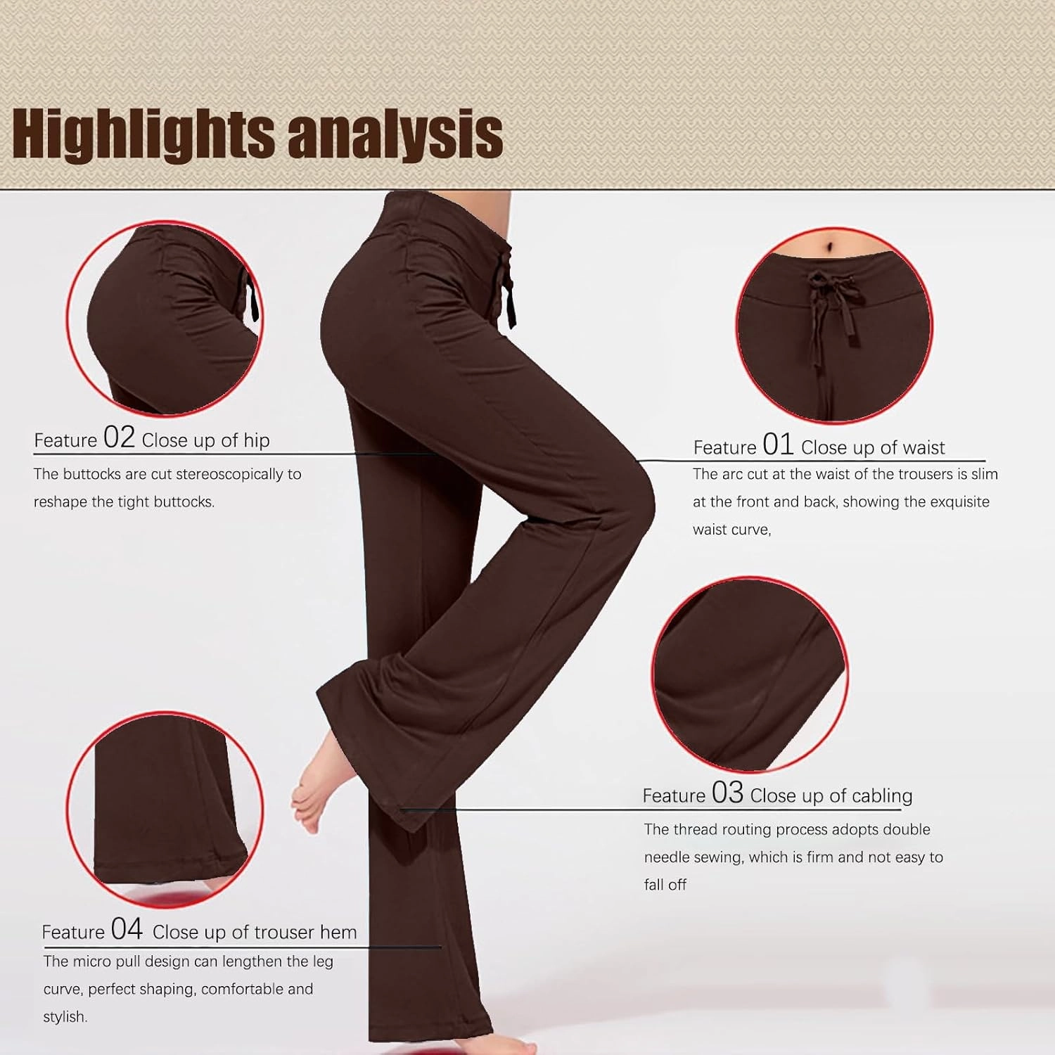 Wide Leg Yoga Pants for Women High Waist Tummy Control Flare Leggings Athletic Casual Gym Workout Stretchy Pants