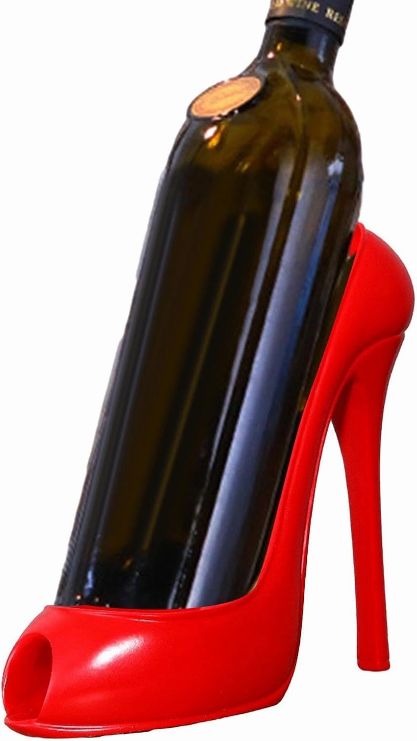 Wine Bottle Holder - High Heel Wine, Shoe Wine Rack, Single Wine Holder | High Heel Shoe Stylish Wine Rack, Wine Display Holder, Wedding Wine Holder, Wine Bottle Stand for Wedding Party Home Decor