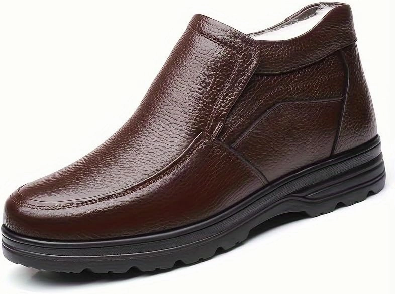 Winter Outdoor Light Warm Hiking Shoes, Plus Velvet and Thickened Men's high top Snow Boots