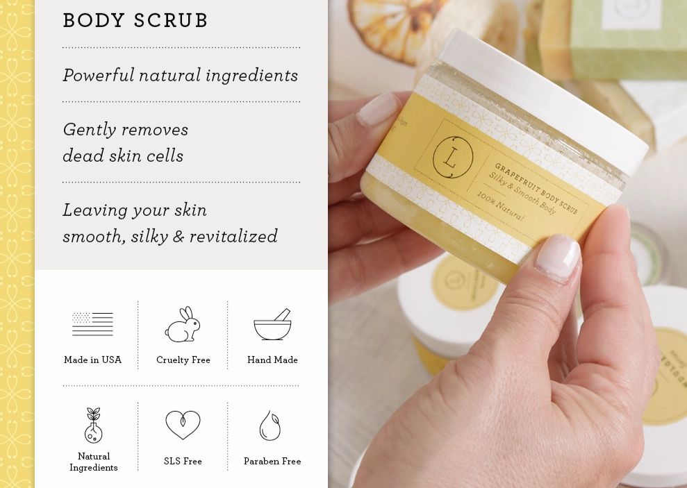 with Grapefruit scrub shea Limited availability butter Body Deadline-driven set Reviving and
