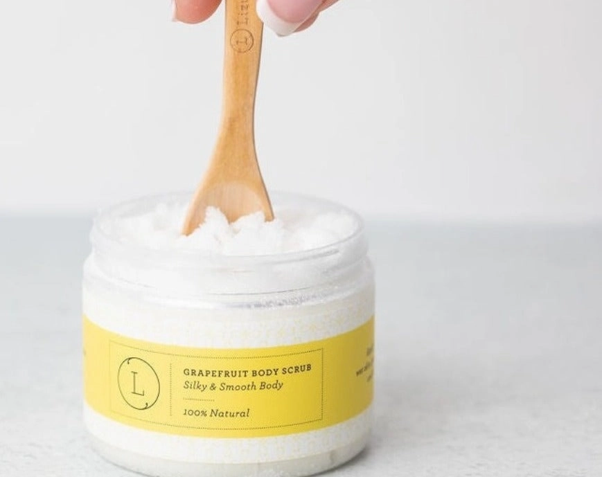 with Grapefruit scrub shea Limited availability butter Body Deadline-driven set Reviving and