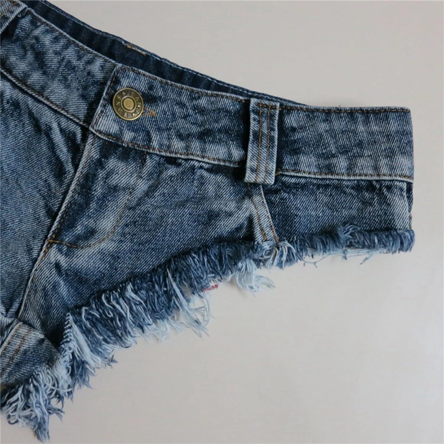 Women's Sexy Low Rise Stretch Mini Denim Shorts Hot Pants Beach Party Clubwear Cut Off Cheeky Naught Jeans Shorts