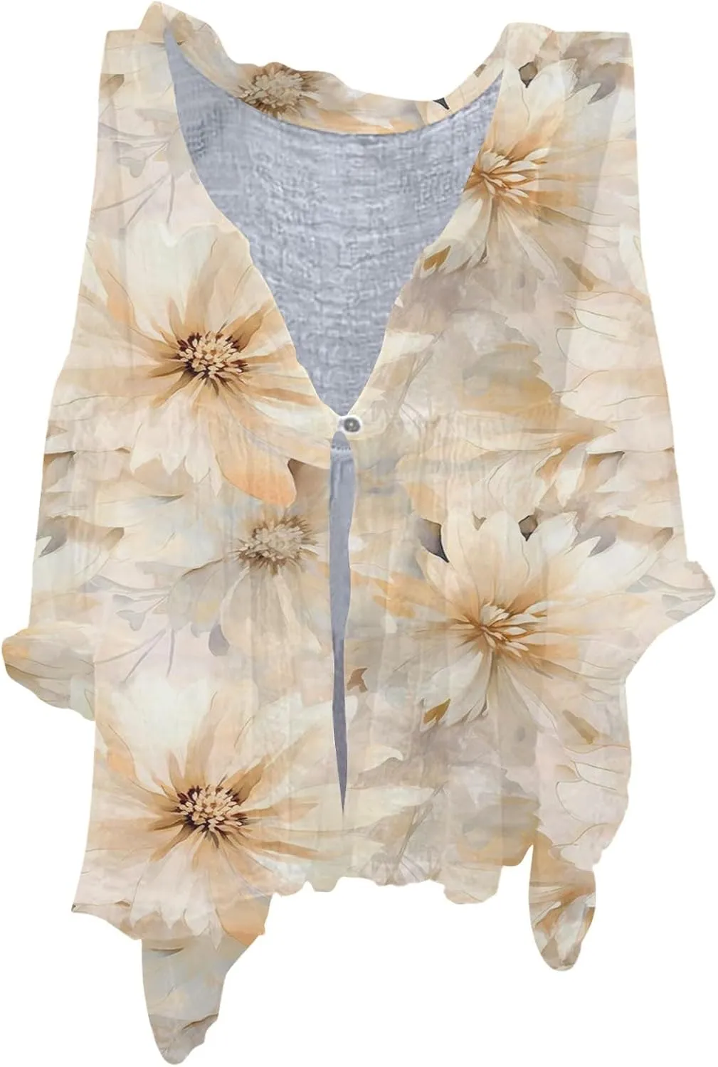 Womens Cotton Linen Button Down Shirt 2025 Women's Floral Butterfly Print Natural Autumn Fragrant Solid Blouses Tops
