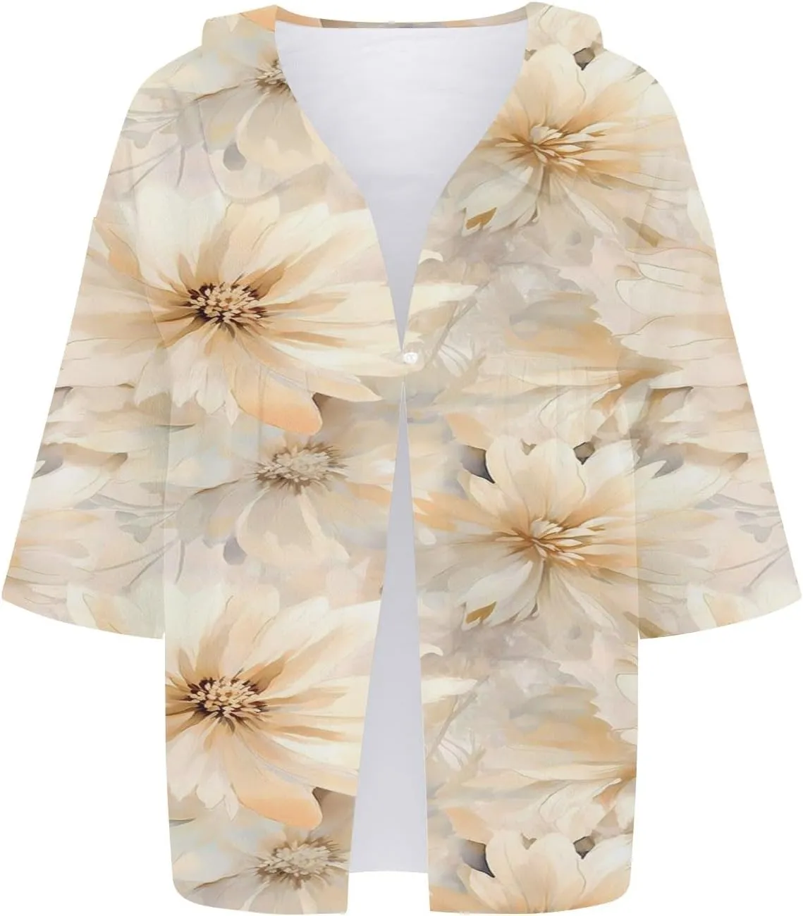 Womens Cotton Linen Button Down Shirt 2025 Women's Floral Butterfly Print Natural Autumn Fragrant Solid Blouses Tops