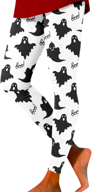 Women's Halloween Graphic Skinny Leggings Leggings Workout Sport Trousers Pants Womens Halloween Leggings 2024 Fall
