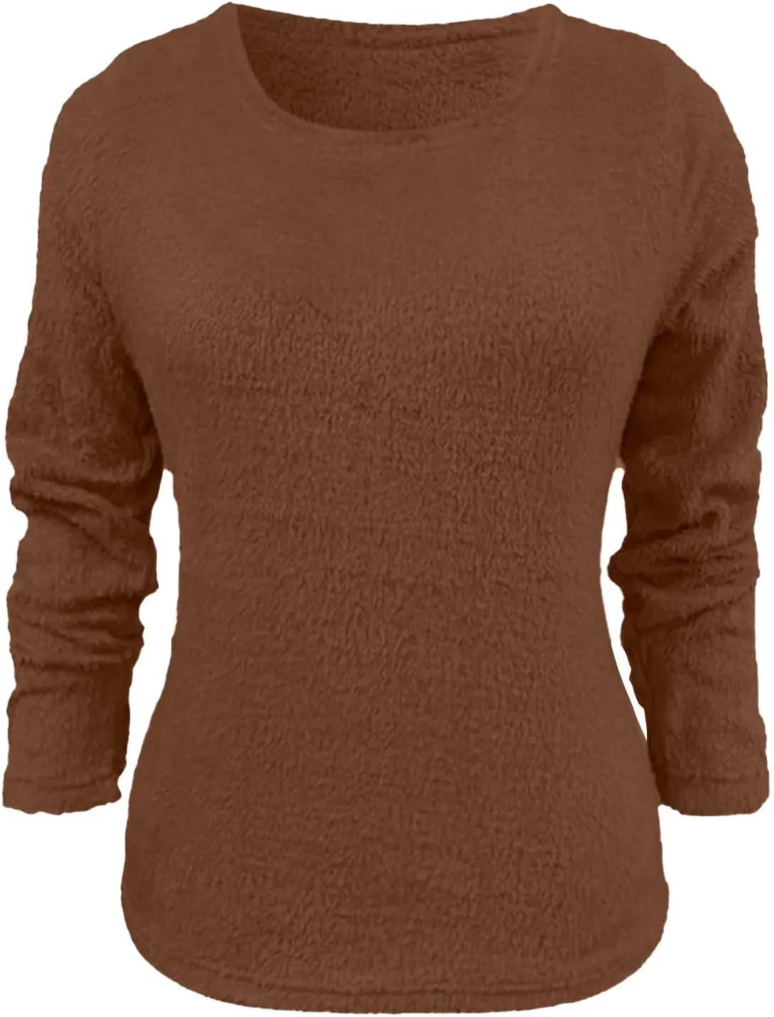 Womens Pullover Sweater Oversized Fuzzy Wool Christmas Long Sleeved for Women Fall Winter Cozy Fashioable Outfit