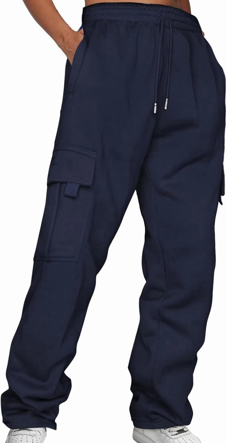 Womens Cargo Sweatpants Loose Sweatpants Comfortable High Waisted Jogging Athletic Joggers 4 Pockets Sporty Pants