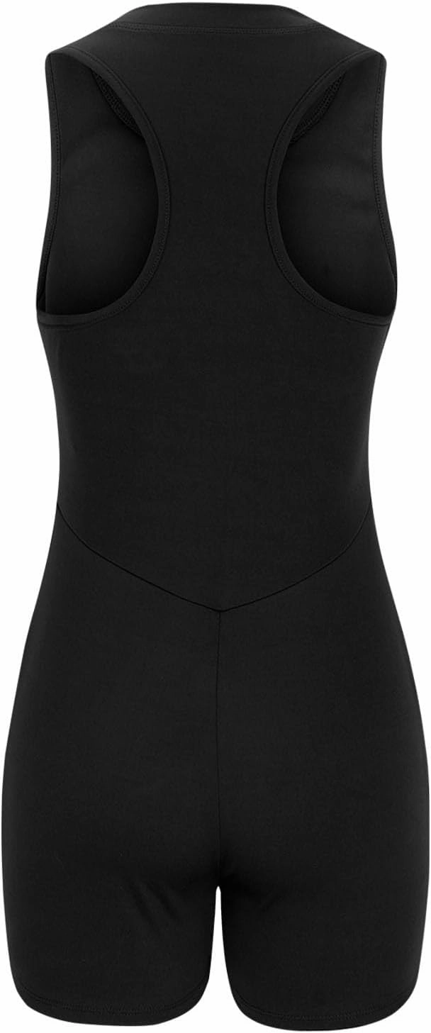Womens Sexy Shapewear Bodysuit Tummy Control Square Neck Tank Top Body Shaper Bodysuit