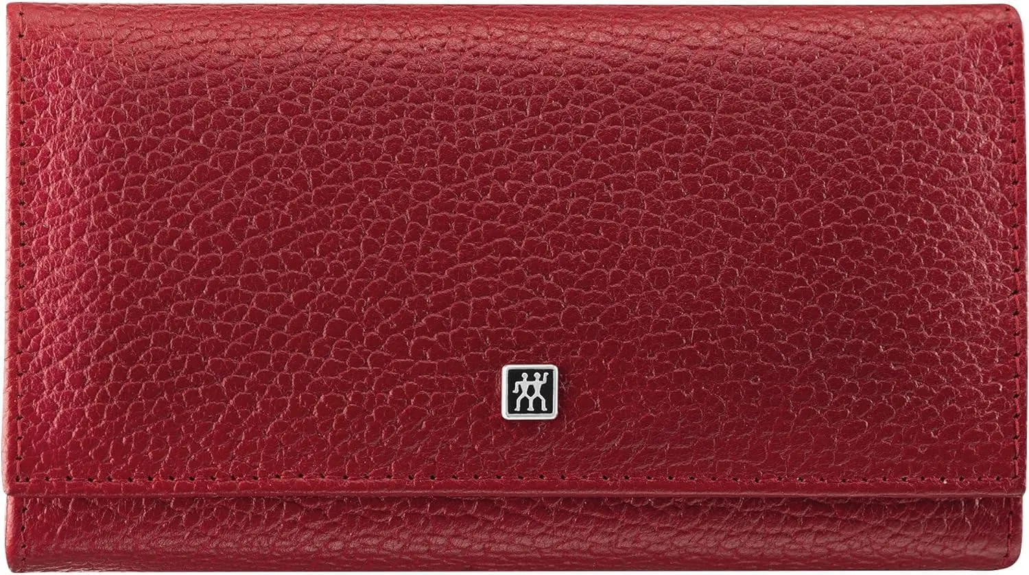 ZWILLING Beauty Classic INOX Manicure and Pedicure Nappa Leather Case with Snap Closure, Nail Care Kit, 8-Piece, Premium Travel Nail Kit, Red